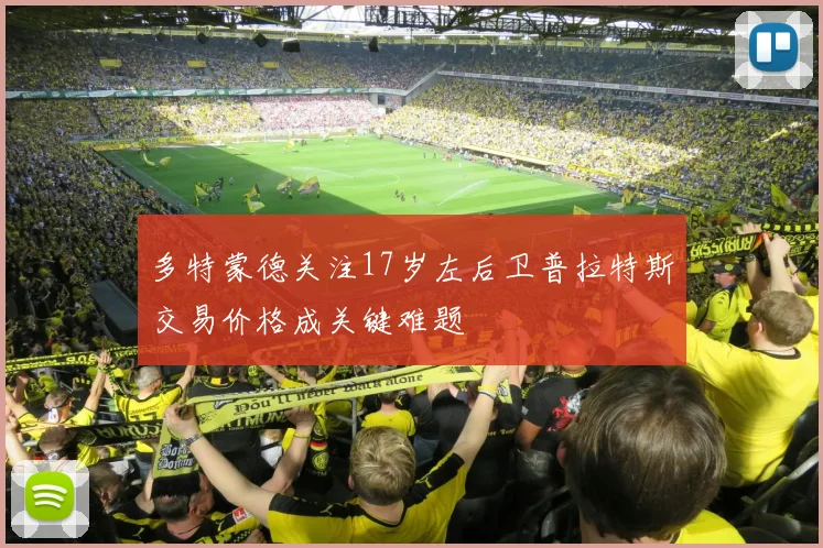 多特蒙德关注17岁左后卫普拉特斯交易价格成关键难题